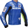 ECSTAR MotoGP SUZUKI Sports Racing Replica Leather Motorcycle Jacket